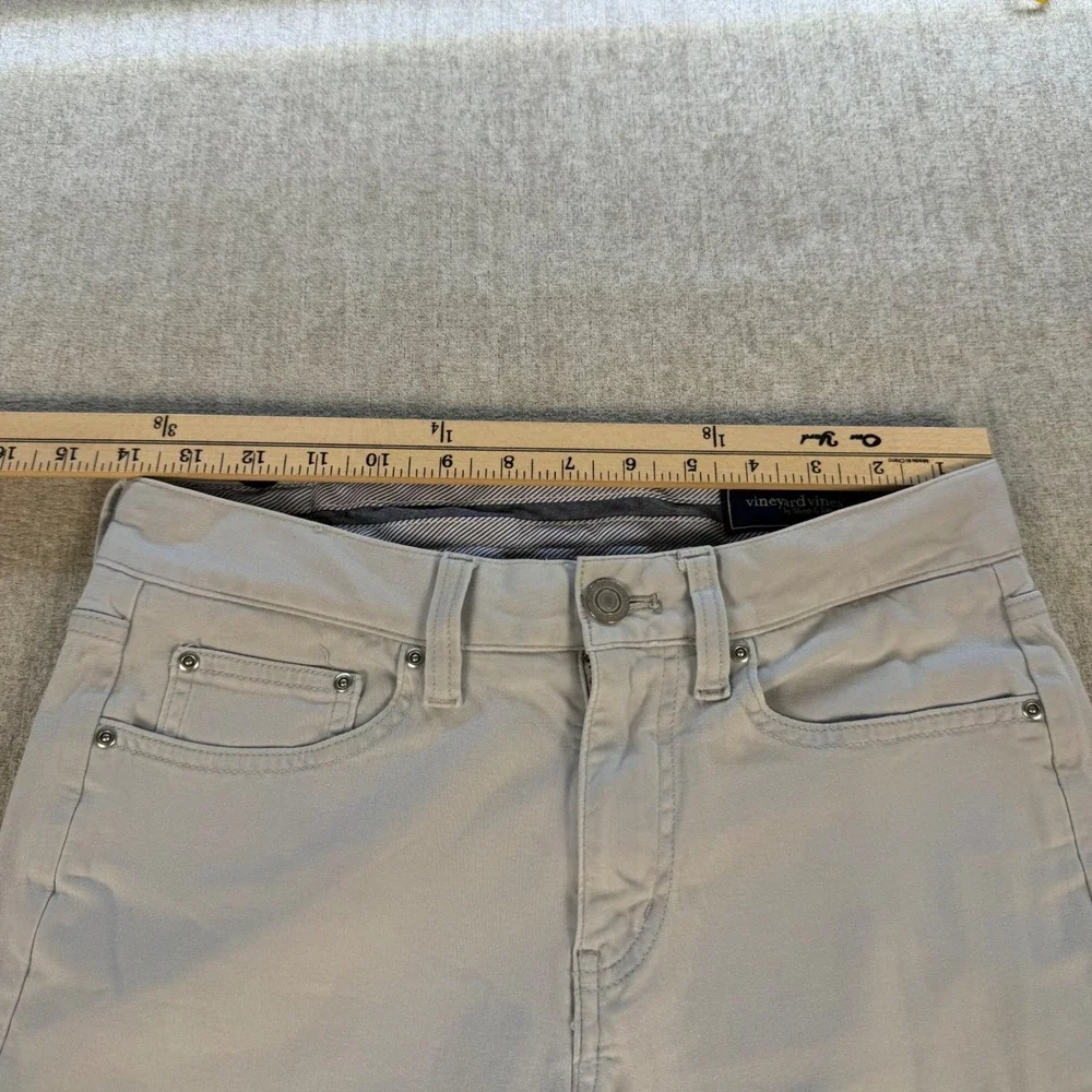 Vineyard Vines 5-Pocket Pants Mens 28x32 Gray Slim Fit Cotton Blend Stretch